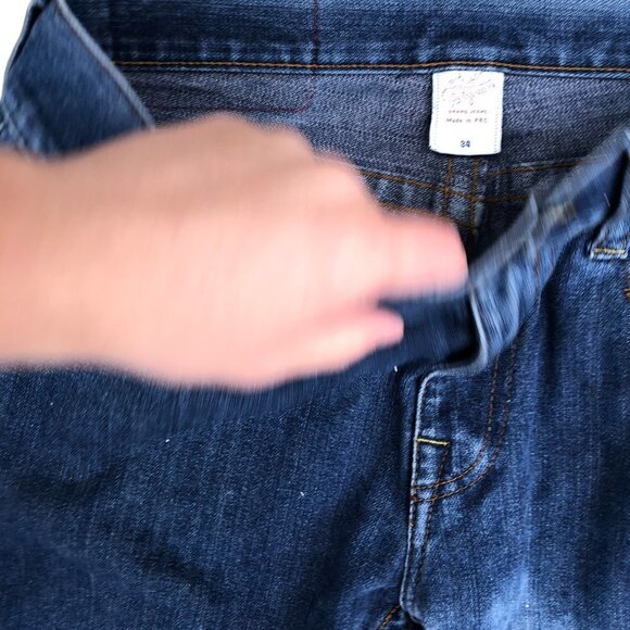 VINTAGE True Religion Jeans Size 34 Red Horseshoe - Picture 9 of 10